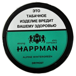 Жевательный табак Brusko HAPPMAN Slim Strong "Alpine Wintergreen"